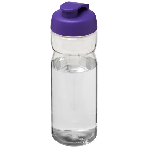 Bouteille personnalisable de sport 650ml H2O Active® Translucide et Violet